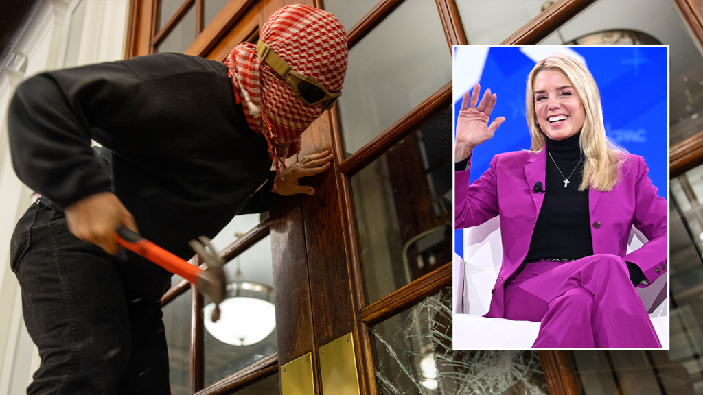 rewrite this title AG Bondi says violent anti-Israel student protesters in US on visas 'need to be kicked out'