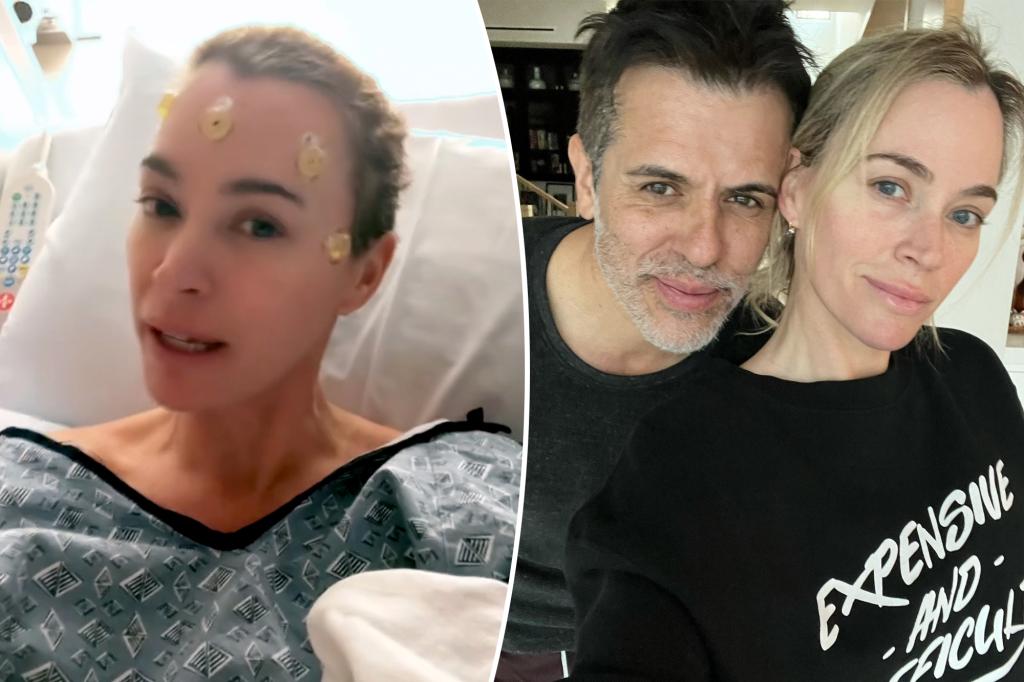 rewrite this title
Teddi Mellencamp ‘beyond grateful for the outpouring of love’ as she continues to recover from brain tumor surgery