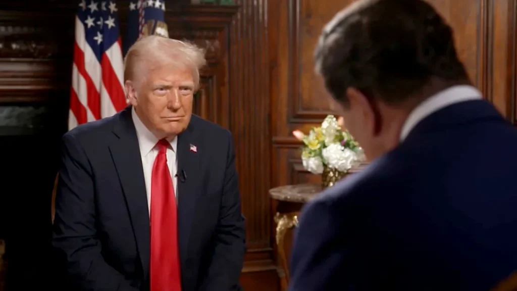 rewrite this title Trump says who could potentially fund the rebuild of war-torn enclave and more top headlines