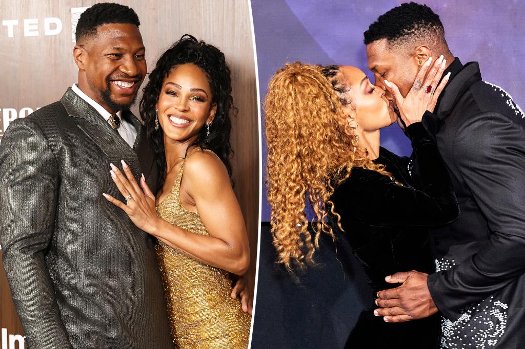 rewrite this title
Jonathan Majors and Meagan Good get married 4 months after engagement news: report