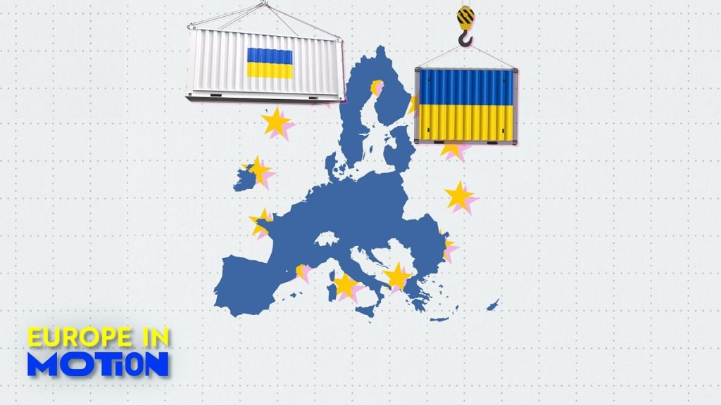 rewrite this title How is trade between the EU and Ukraine evolving?
