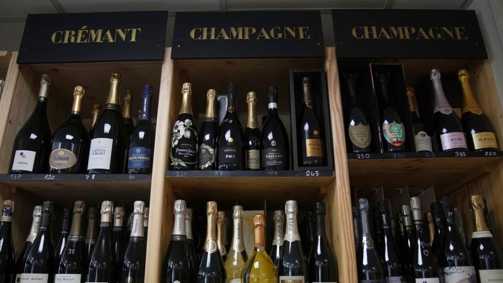 rewrite this title France's champagne industry in the crosshairs of the US-EU trade war