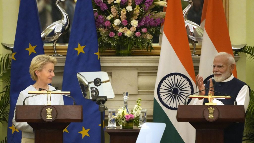 rewrite this title EU and India aim to sign a free trade agreement by year's end