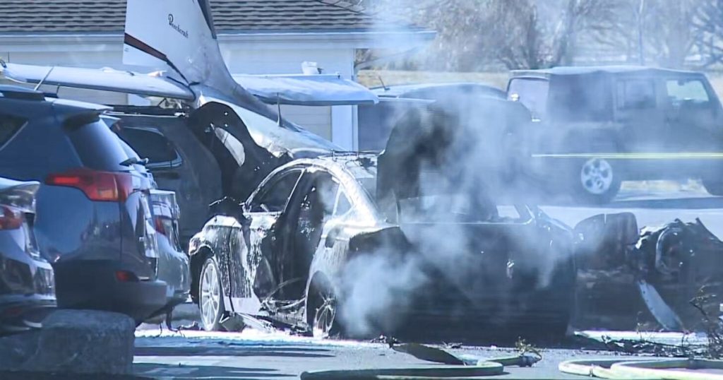 rewrite this title 5 injured after small plane crashes into residential area in Pennsylvania