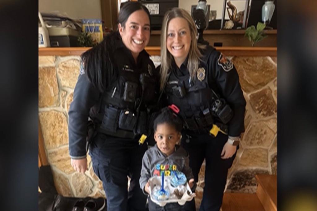 rewrite this title Wisconsin 4-year-old gets frosty surprise after calling cops on mom for eating his ice cream: audio