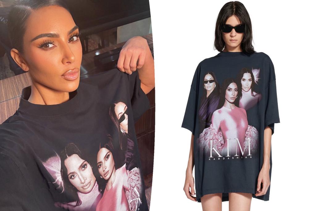 rewrite this title
Balenciaga now selling $825 Kim Kardashian merch tees