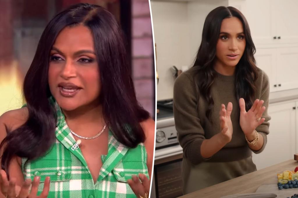 rewrite this title
Mindy Kaling reacts to backlash Meghan Markle got for correcting her in Netflix show: ‘It becomes big news’