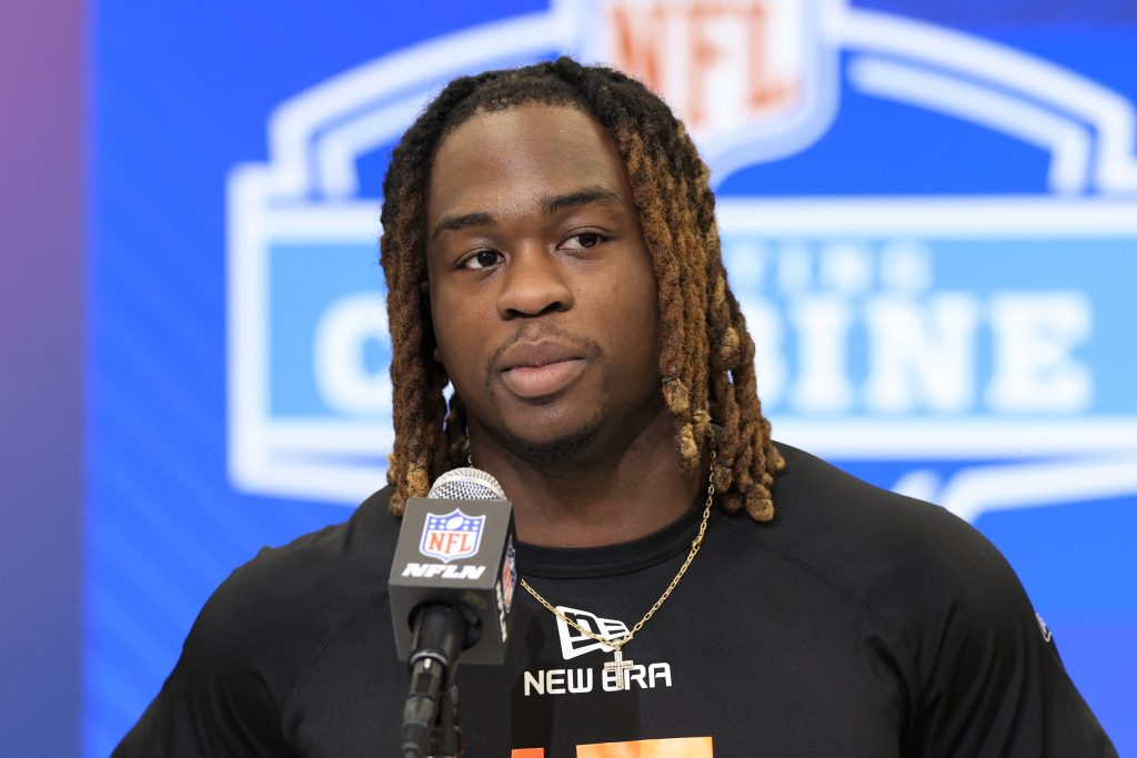 rewrite this title 2025 NFL Mock Draft: Ashton Jeanty Predicted To Land With Rebuilding AFC Team