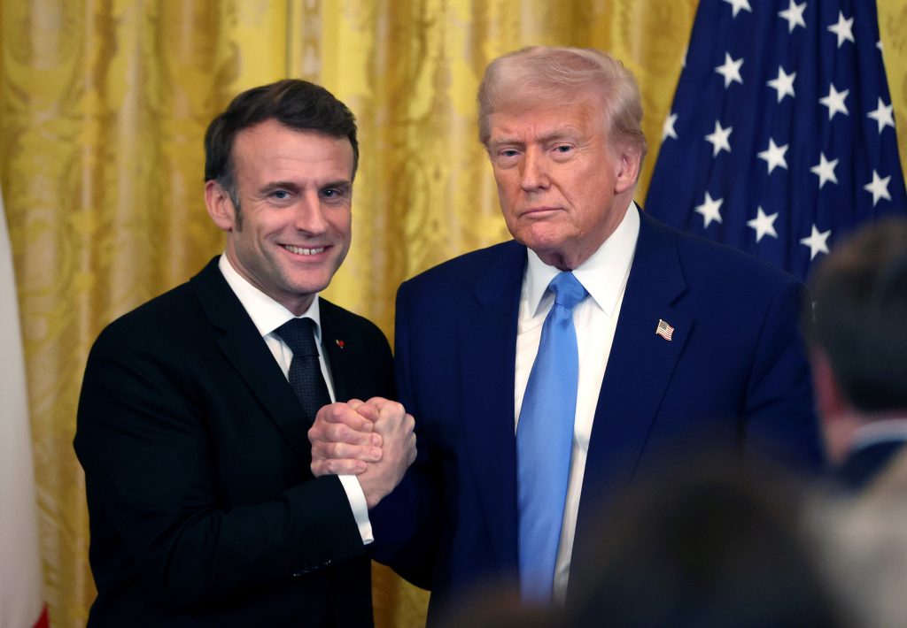 rewrite this title Macron Warns Trump Over Russia in National Address: 5 Takeaways