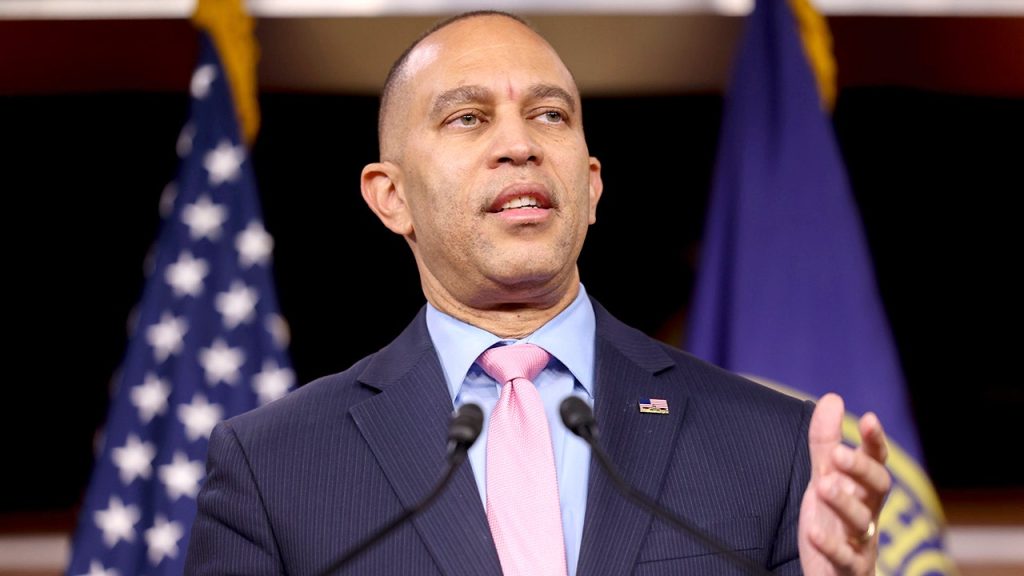 rewrite this title House Minority Leader Jeffries calls Rep. Ogles a 'fraud' for suggestion to remove Dems from House committees