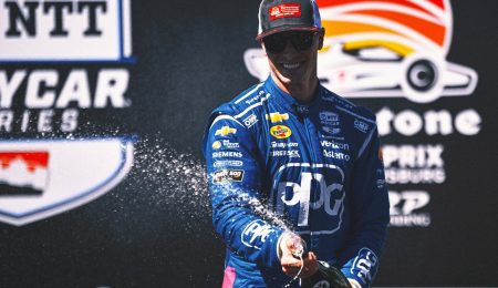 rewrite this title Josef Newgarden seeking third INDYCAR title with his ‘warrior’ mentality