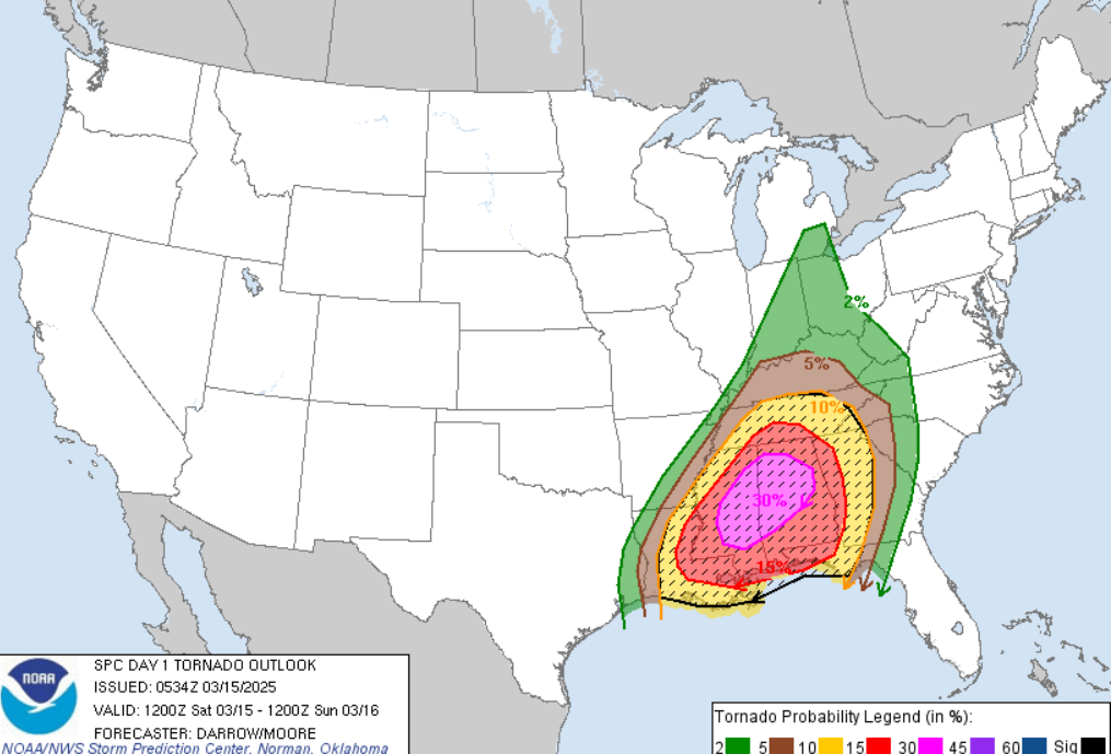 rewrite this title Severe Thunderstorms And Violent Tornadoes Threaten Millions In 8 States