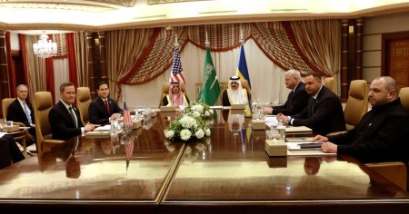 rewrite this title Ukraine willing to accept 30-day ceasefire with Russia as U.S. lifts freeze on aid and intelligence